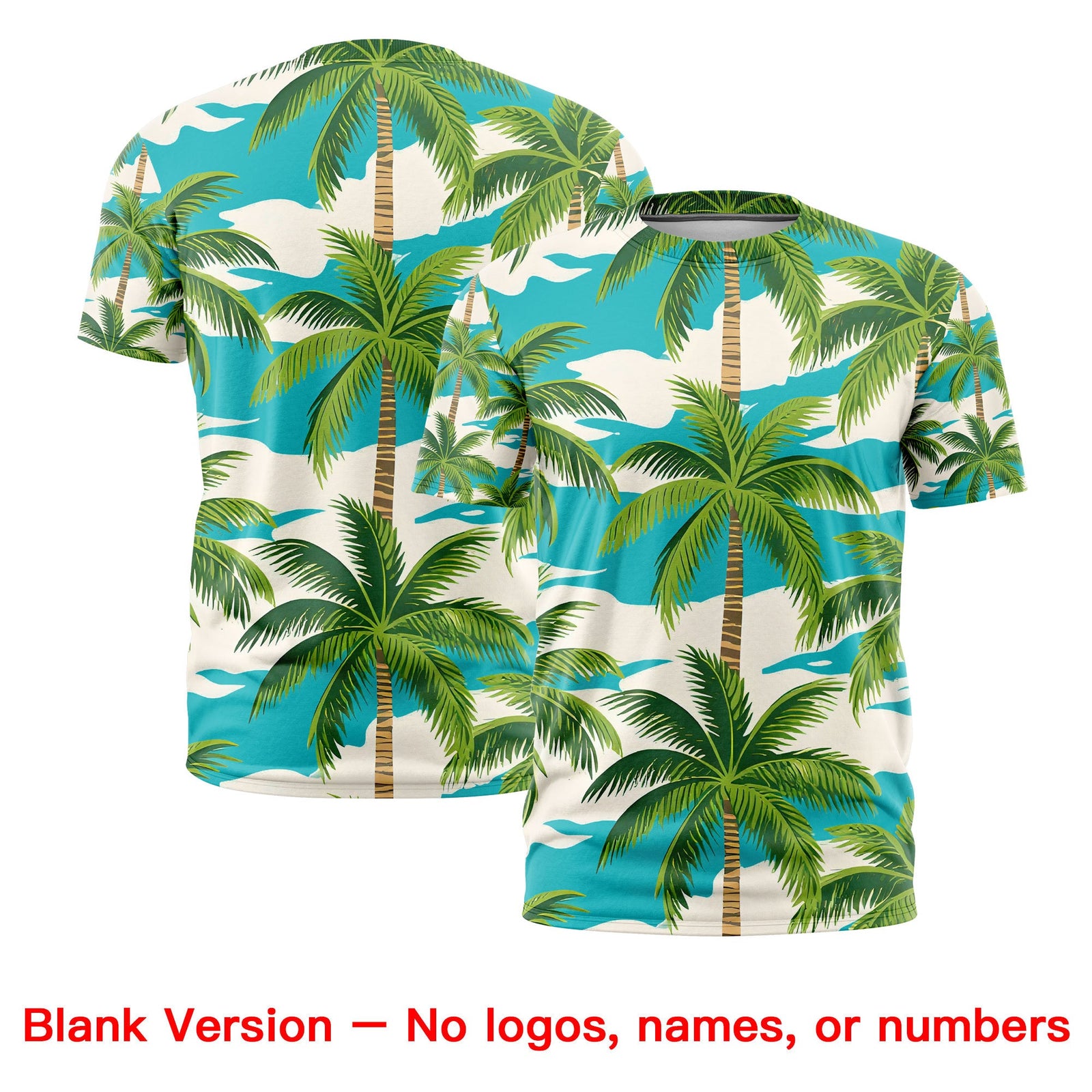 Custom Kelly Green White Graffiti Pattern Hawaiian Style T-shirt| KXKSHOP