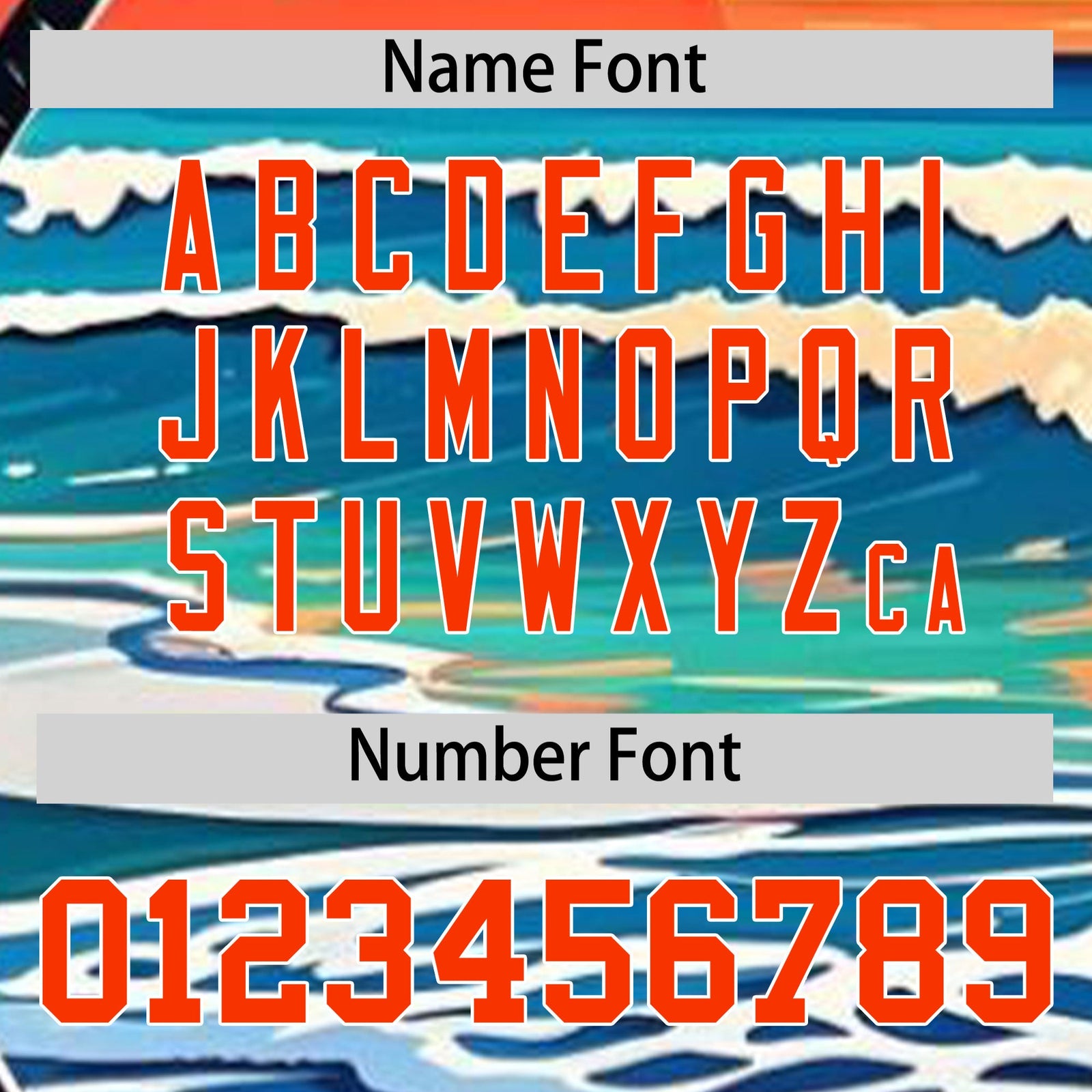 Custom Orange White Graffiti Pattern Hawaiian Style T-shirt| KXKSHOP