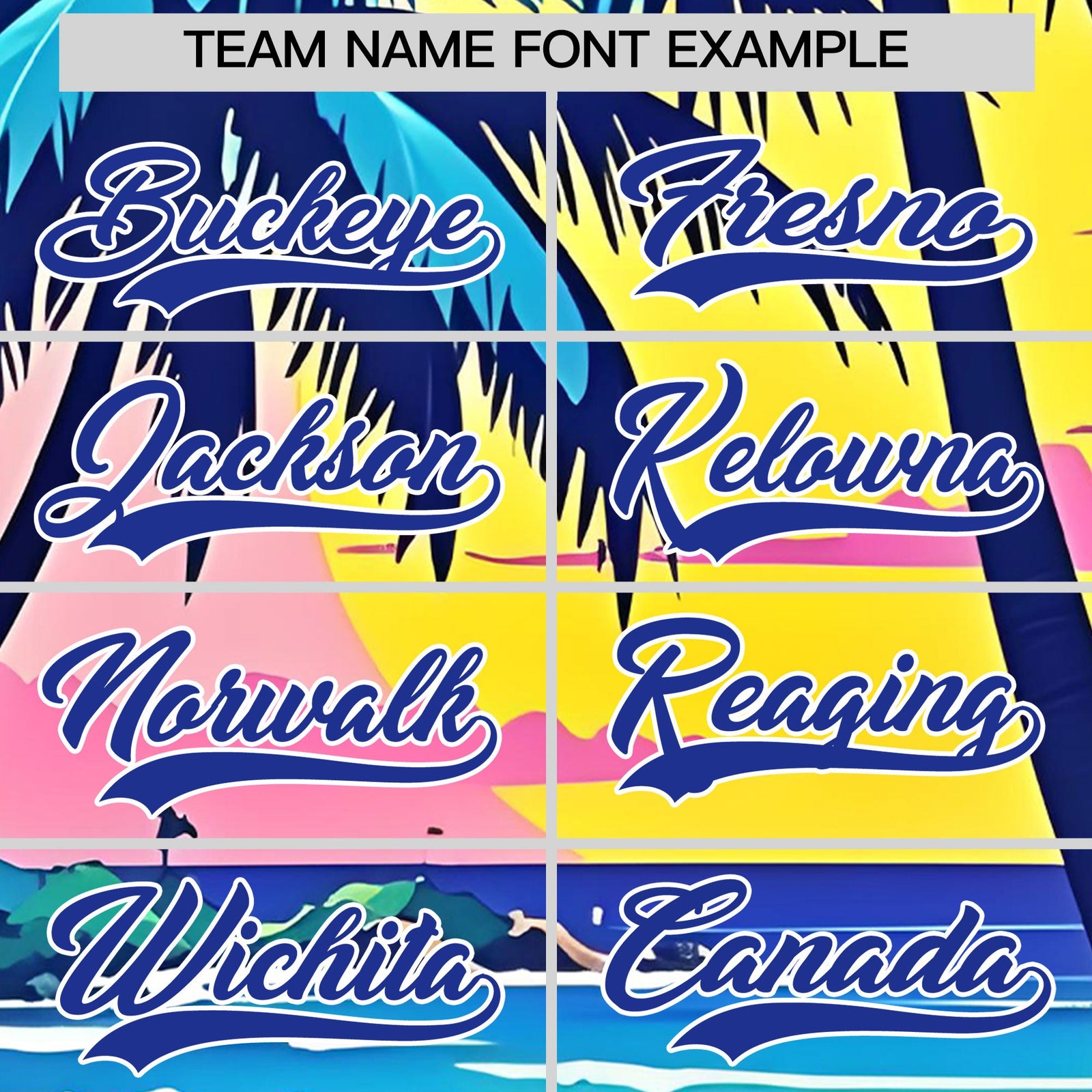 Custom Royal Blue White Graffiti Pattern Hawaiian Style T-shirt| KXKSHOP