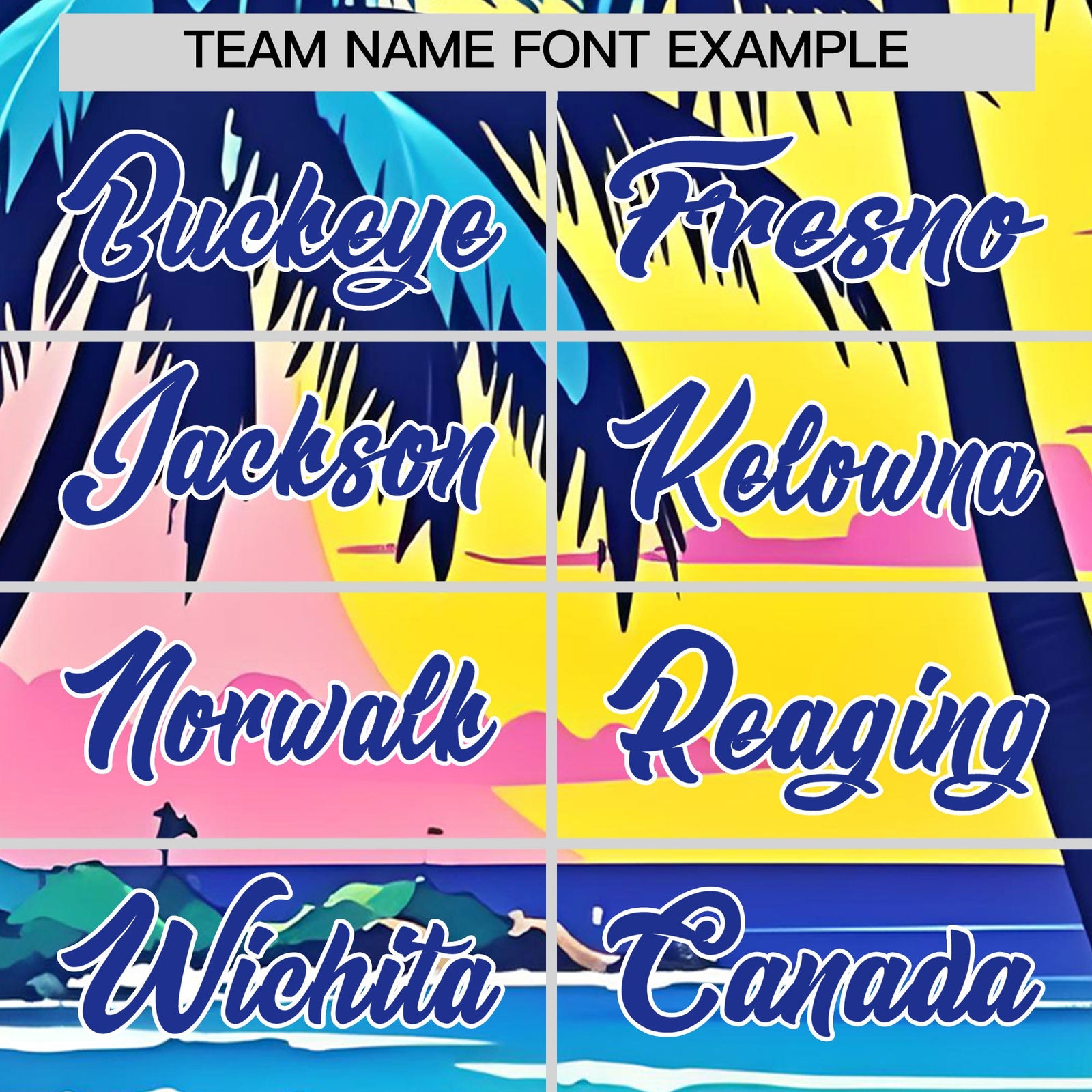 Custom Royal Blue White Graffiti Pattern Hawaiian Style T-shirt| KXKSHOP