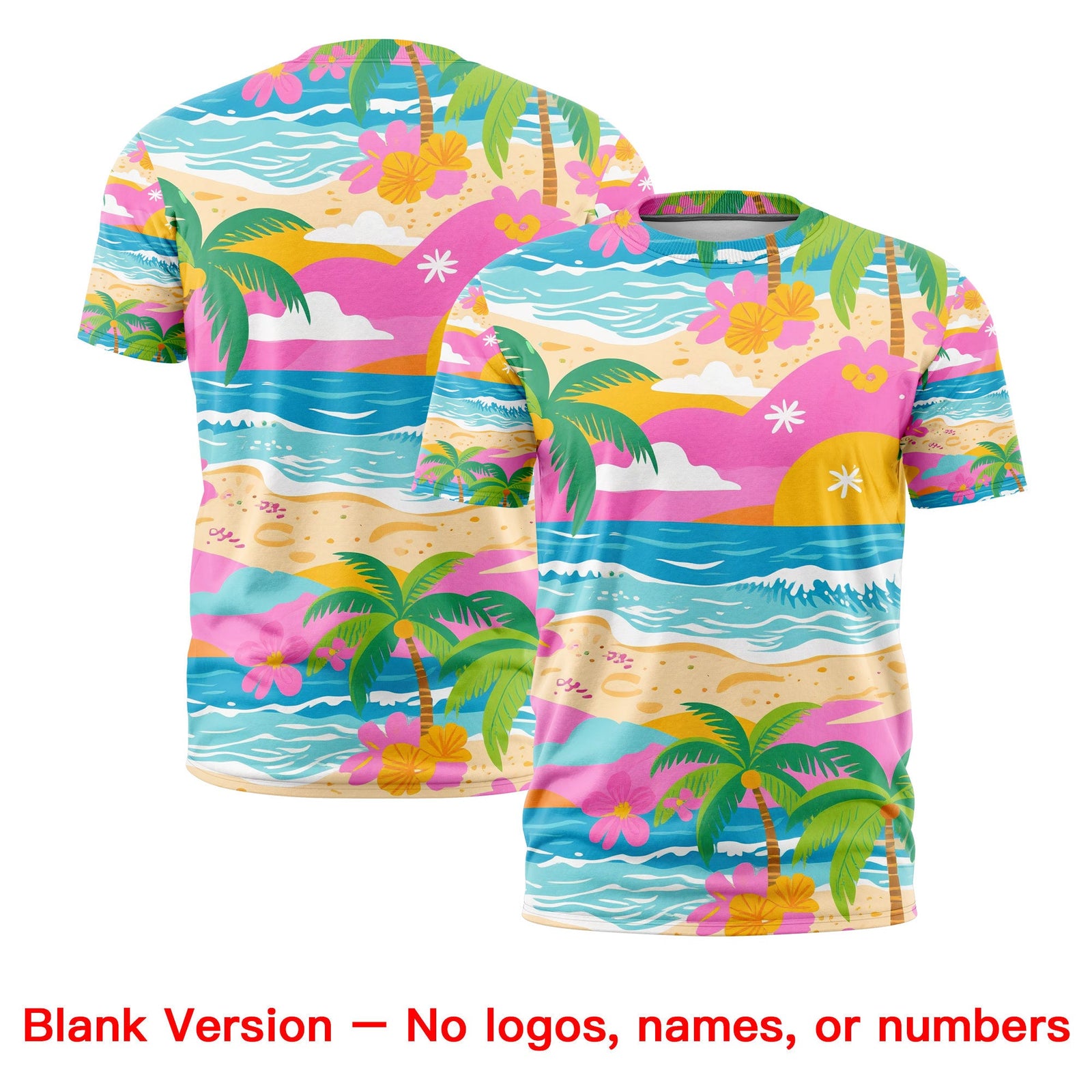 Custom Light Blue White Graffiti Pattern Hawaiian Style T-shirt| KXKSHOP