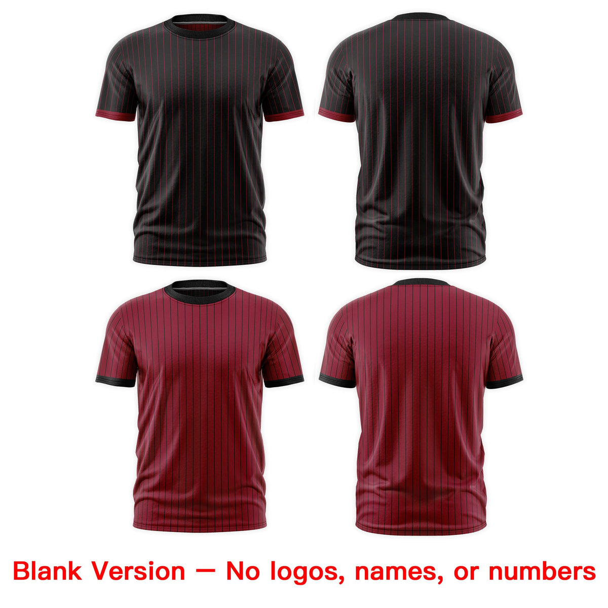 Custom Crimson Black Khaki Reversible Stripe Fashion T-shirt| KXKSHOP
