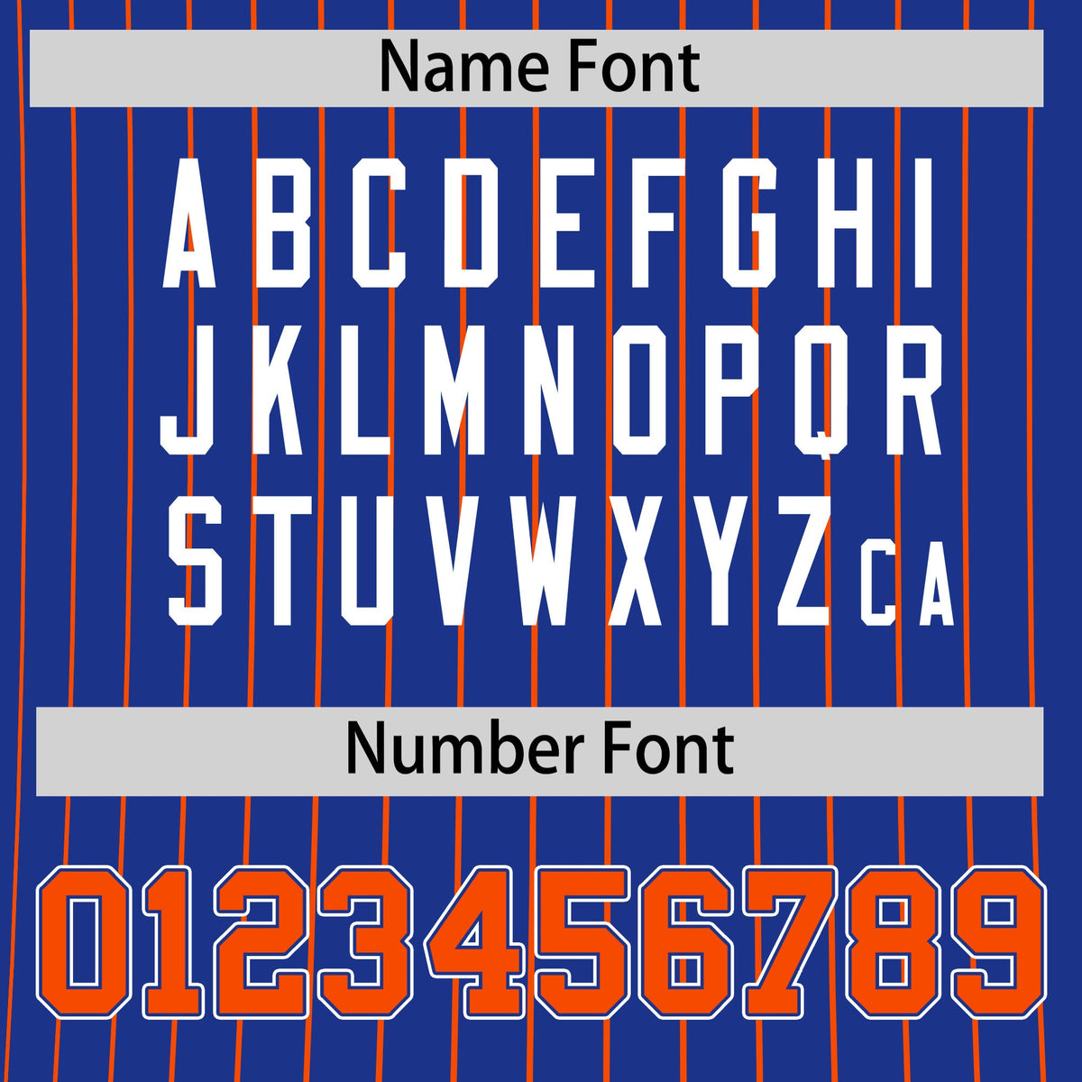 Custom Orange Royal Blue White Reversible Stripe Fashion T-shirt| KXKSHOP