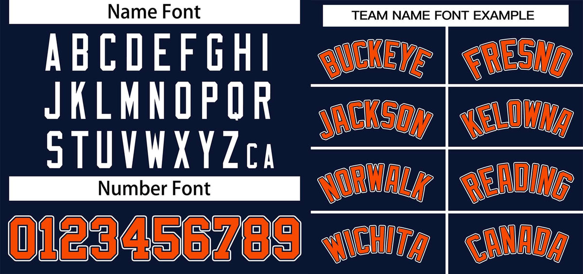 Custom Navy Orange-White Classic Style Authentic Two-Button Baseball Jersey