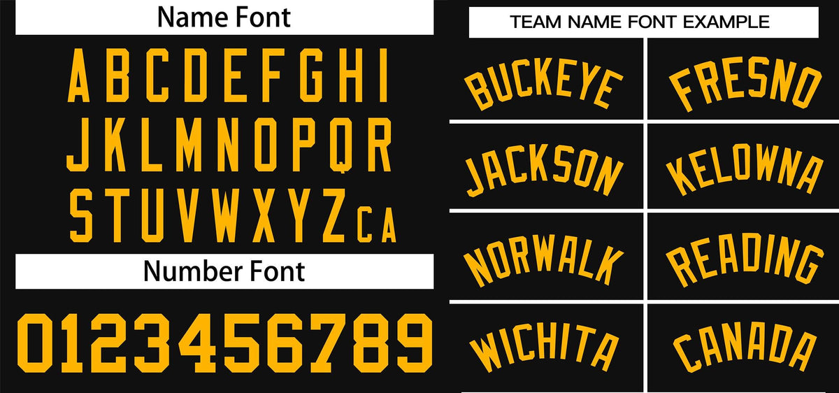 Custom Black Yellow Classic Style Outdoor Authentic Pullover Baseball Jersey