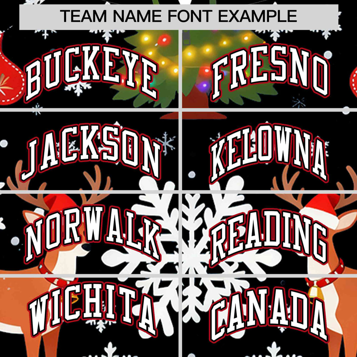 Custom Black White Christmas Graffiti Pattern Athletic Full-Zip Hoodie