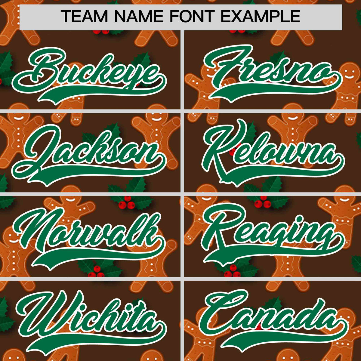 Custom Light Brown Kelly Green Christmas Graffiti Pattern Athletic Full-Zip Hoodie