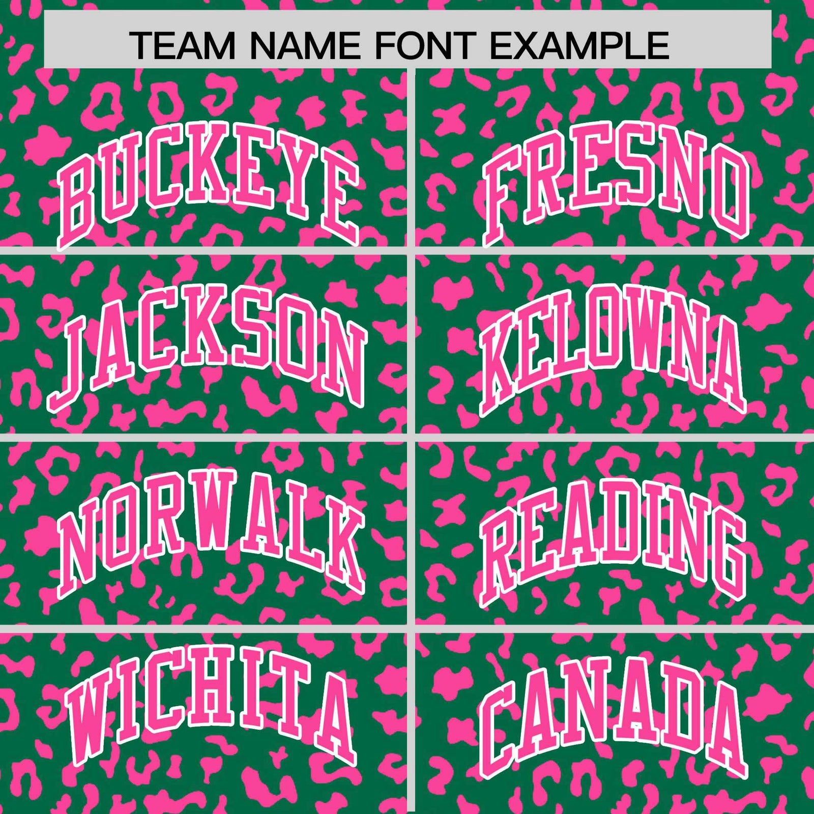 Custom Kelly Green Pink Varsity Full-Zip Letterman Leopard Print Hoodie Jacket