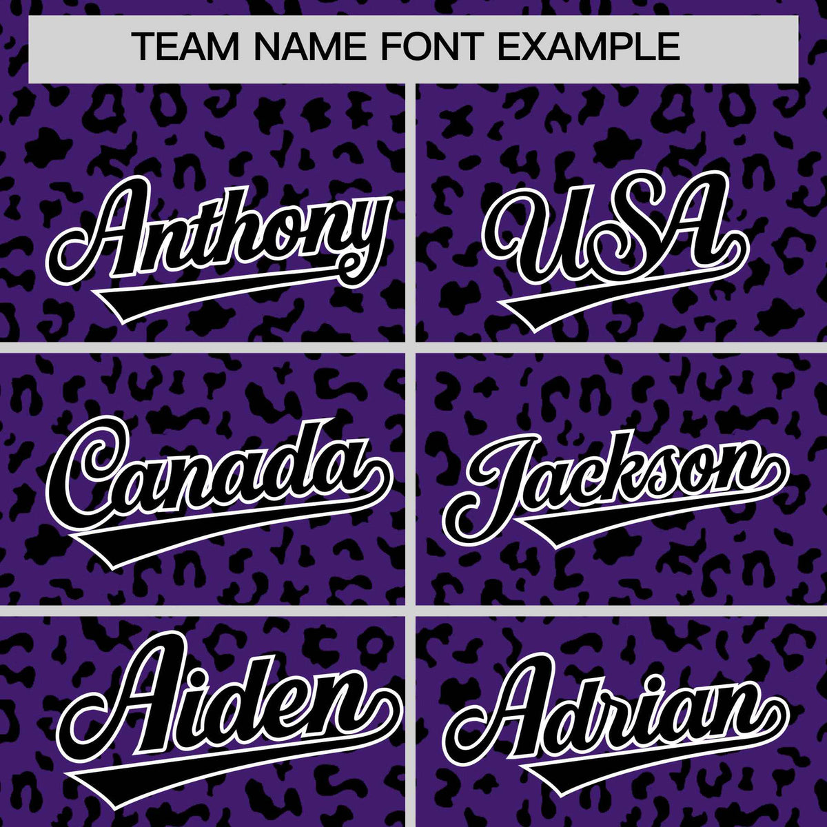 Custom Purple Black Varsity Full-Zip Letterman Leopard Print Hoodie Jacket