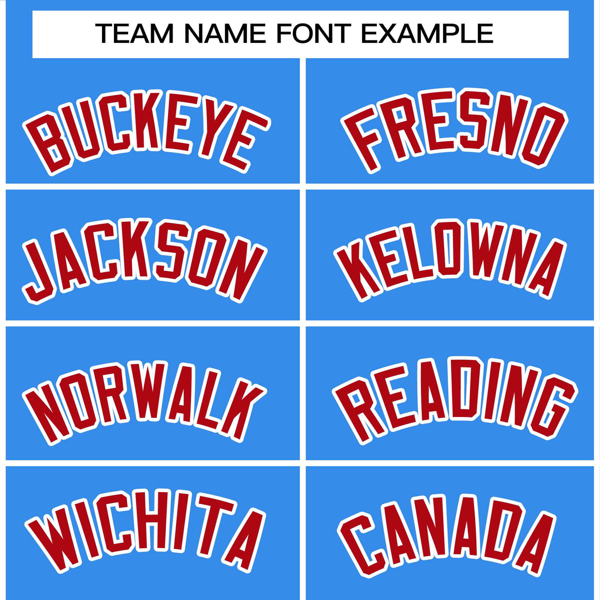 custom shirts &amp; tops team name font example
