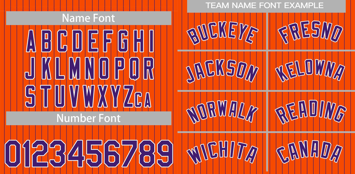 Custom Orange Purple-White Stripe Fashion Authentic Baseball Jersey
