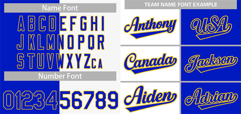 Custom Royal White-Gold Split Fashion Authentic Baseball Jersey