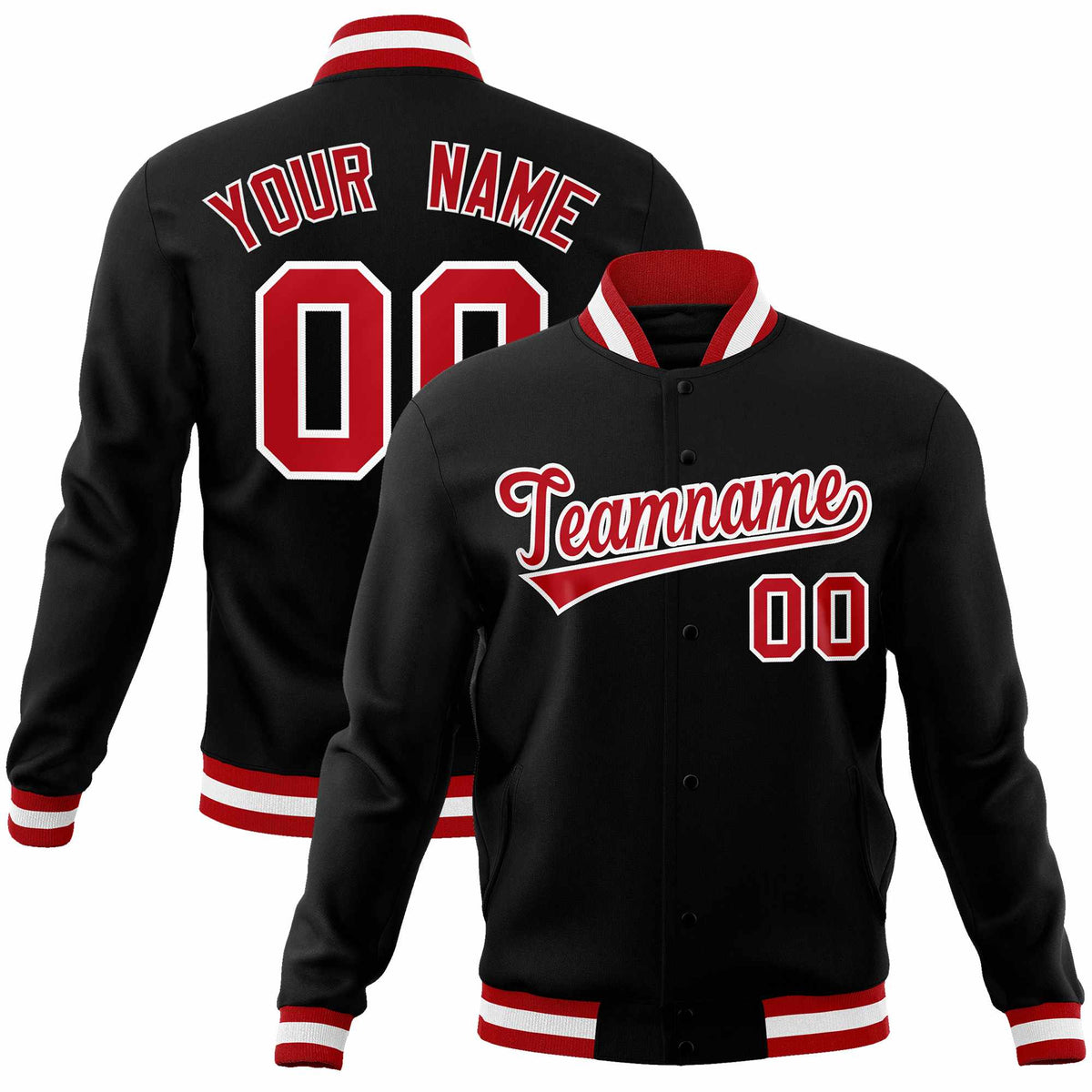 Red White Varsity Jacket 