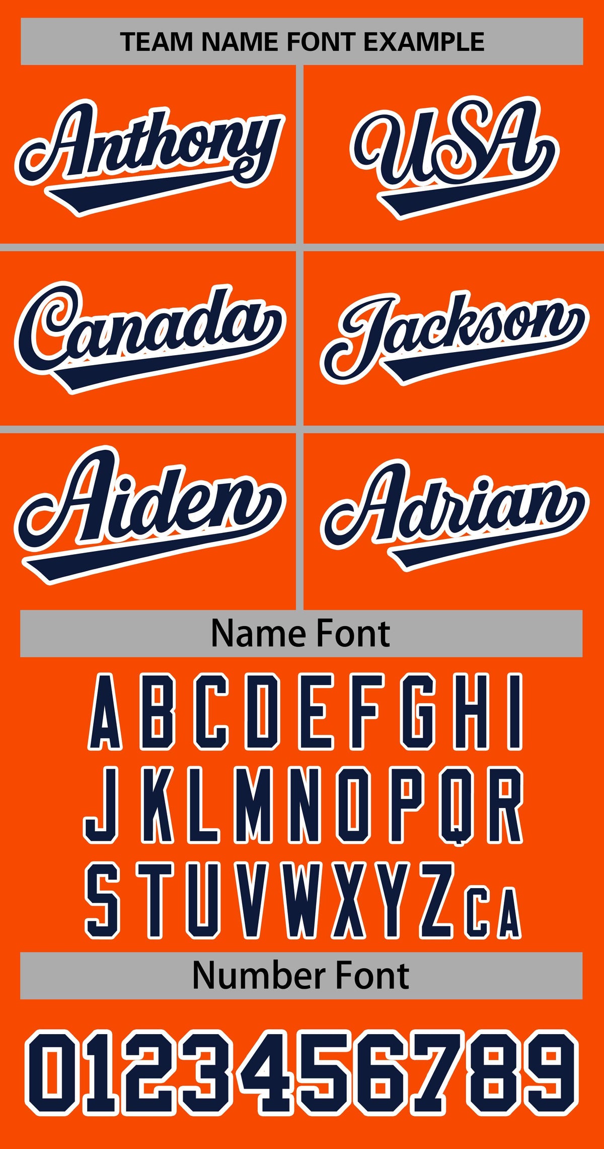 Baseball Jersey Font