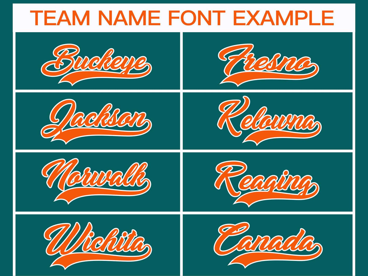 Custom Aqua Orange-White Classic Style Hockey Jersey