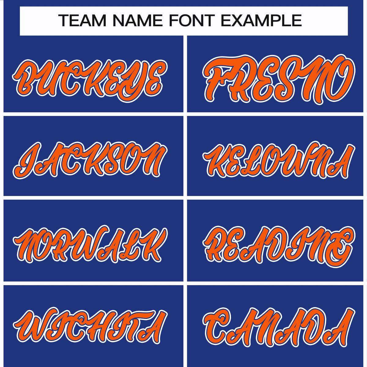 Custom Royal Orange Royal-White Classic Style Hockey Jersey