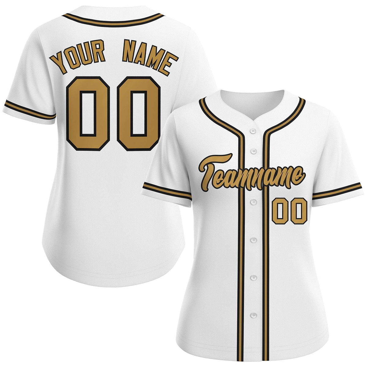 All White Baseball Jersey