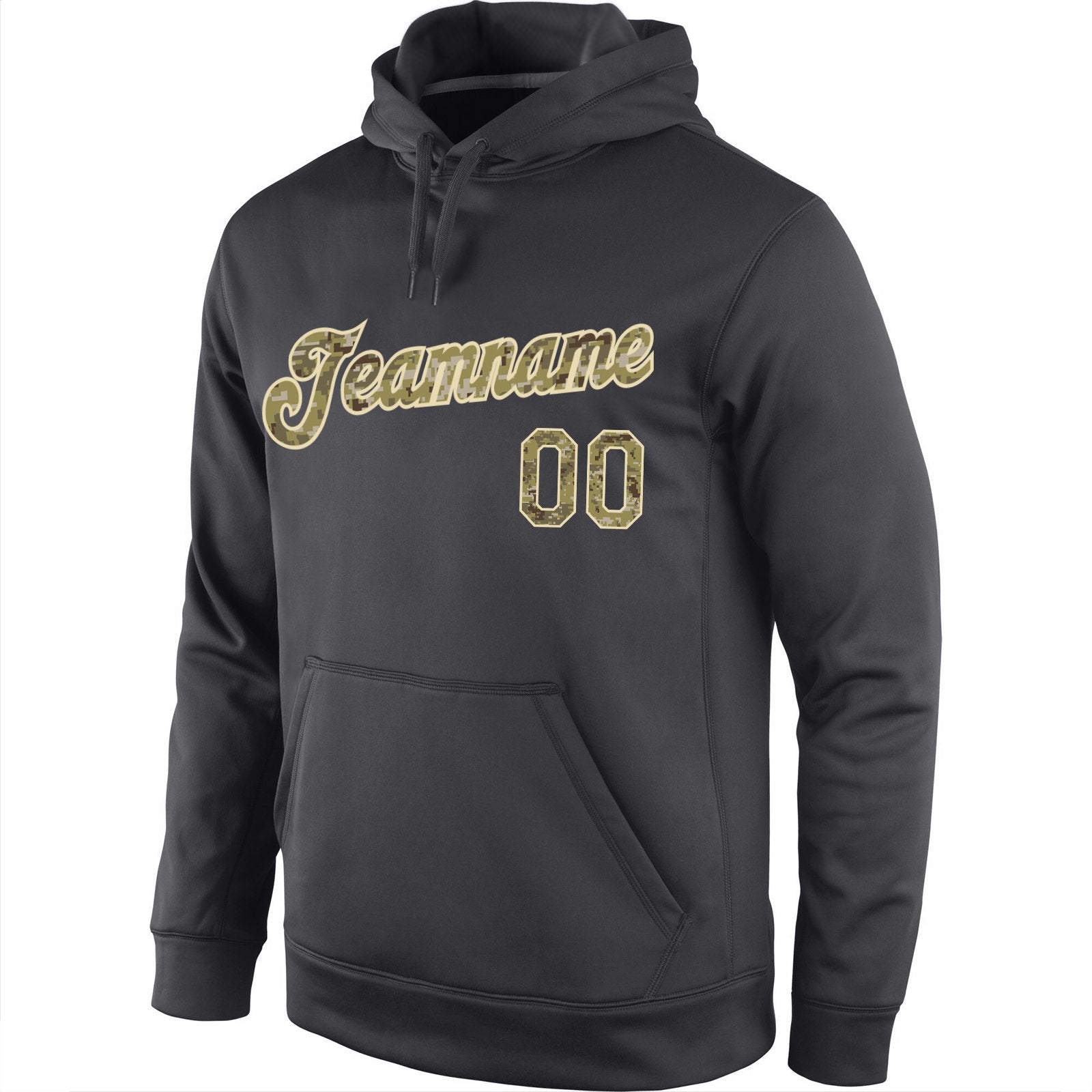 Custom Black Classic Style Pullover Sport Fashion Hoodie Uniform