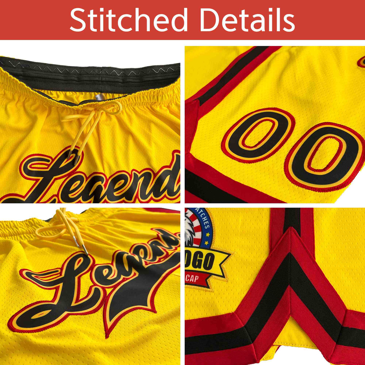 Custom Yellow Pink Personalized Gradient Fashion Basketball Shorts